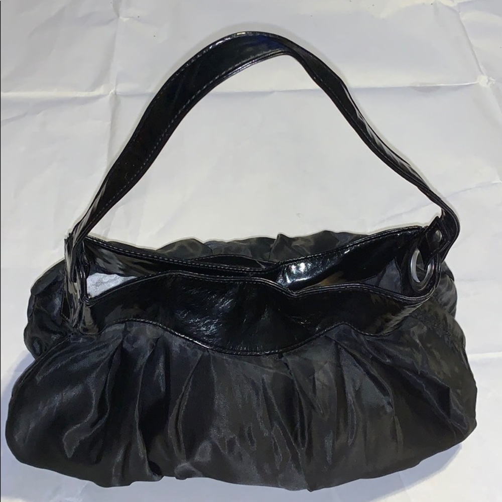 SATIN PURSE BLACK